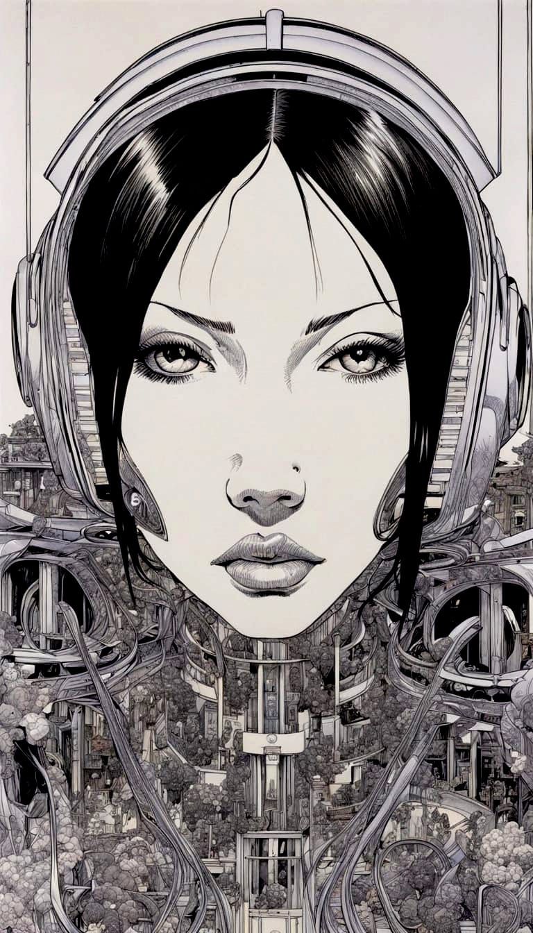 Cyberpunk-Inspired Female Assassin in a Futuristic World