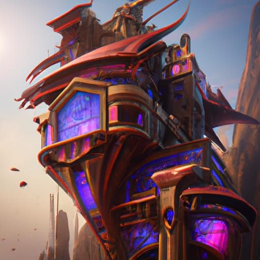 Futuristic Mansion in Detailed Fantasy Concept Art