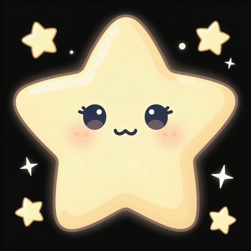 Adorable Star Angel Character Design