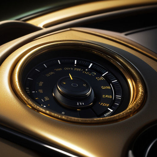 Classic Gearshift Radiates Warmth in Hyper-Realistic Digital...