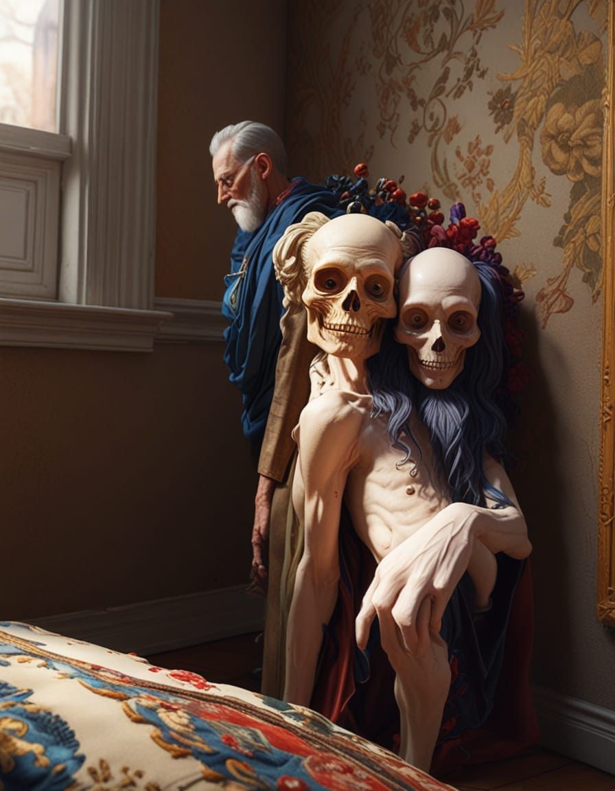 Nobel Laureates Gather in Liminal Needlepoint Style