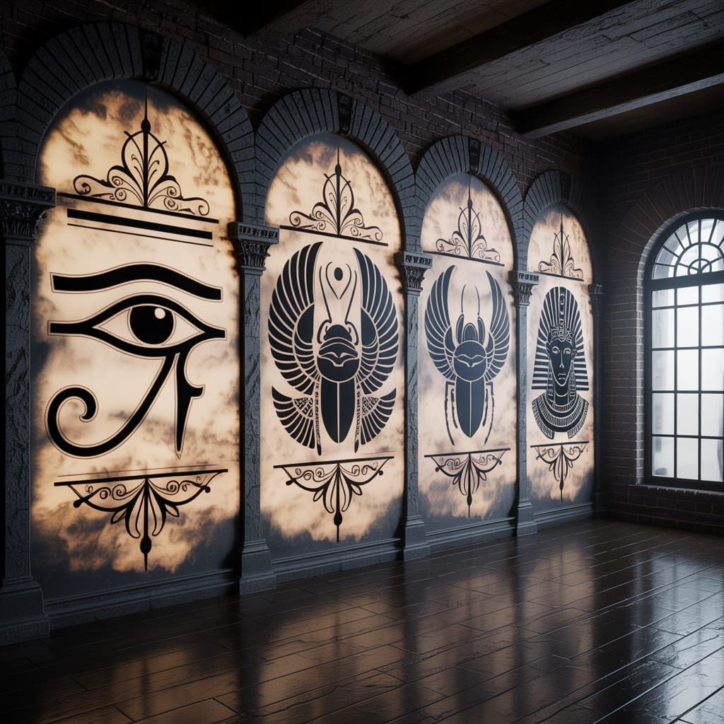 Gothic Tattoo Studio with Egyptian Designs