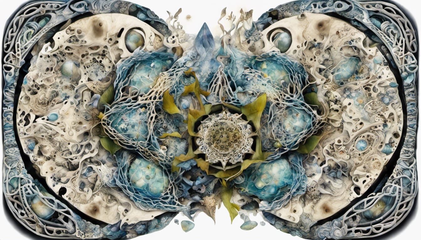 Quantum Zentangle with Druidic Runes and Fractal Elements