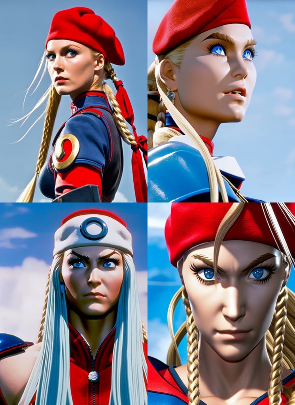 Cammy White as 80s Action Star