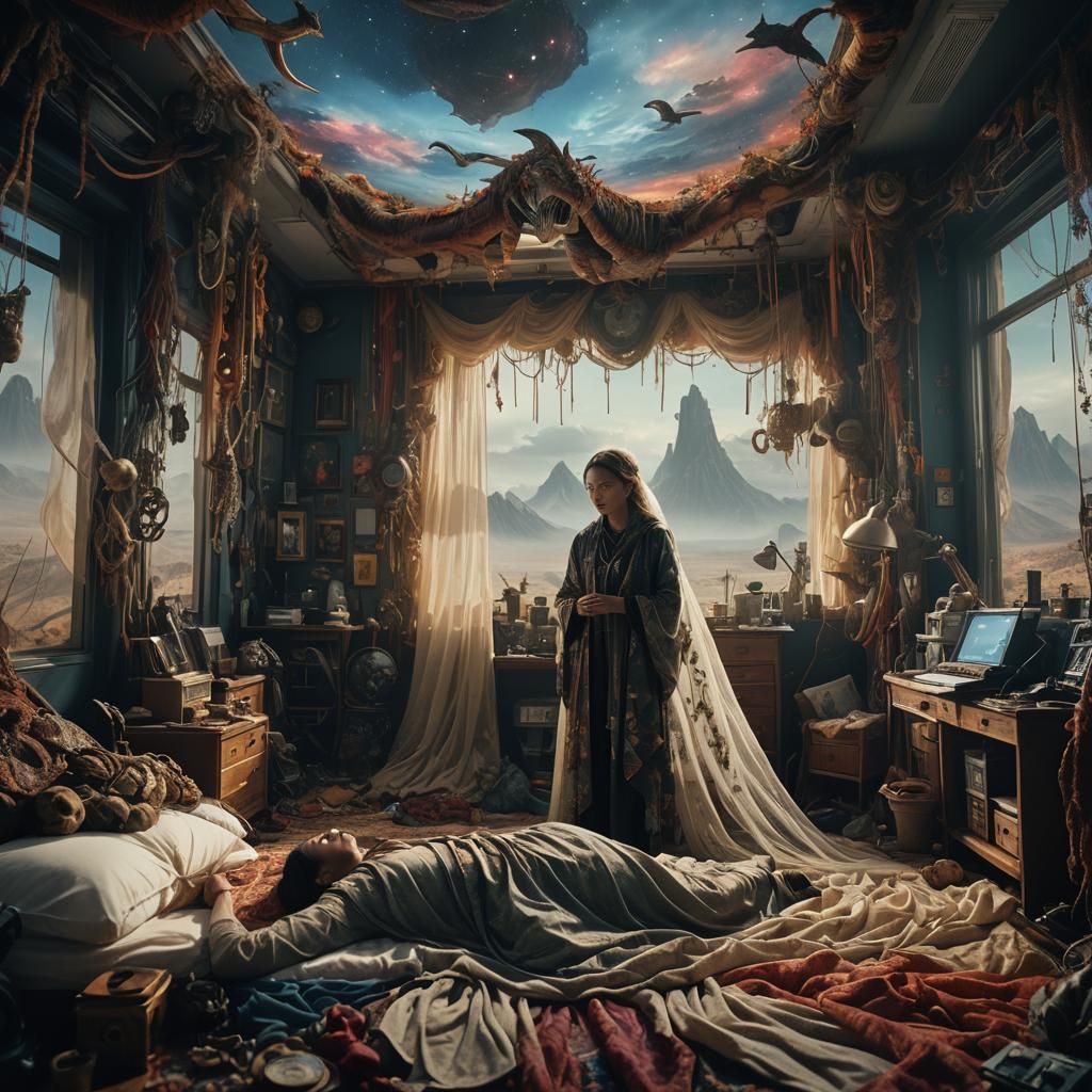 Surreal Coma Vision: A Cinematic Digital Painting