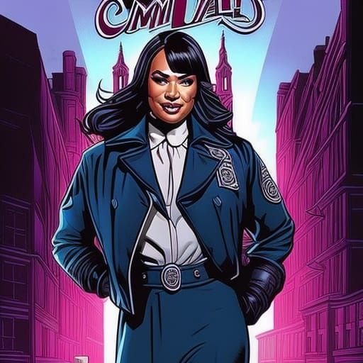 Nia Jax as Call The Midwife Character in Comic Art