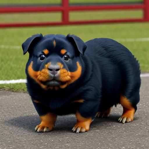 Rottweiler Guinea Pig: An AI Generated Hybrid