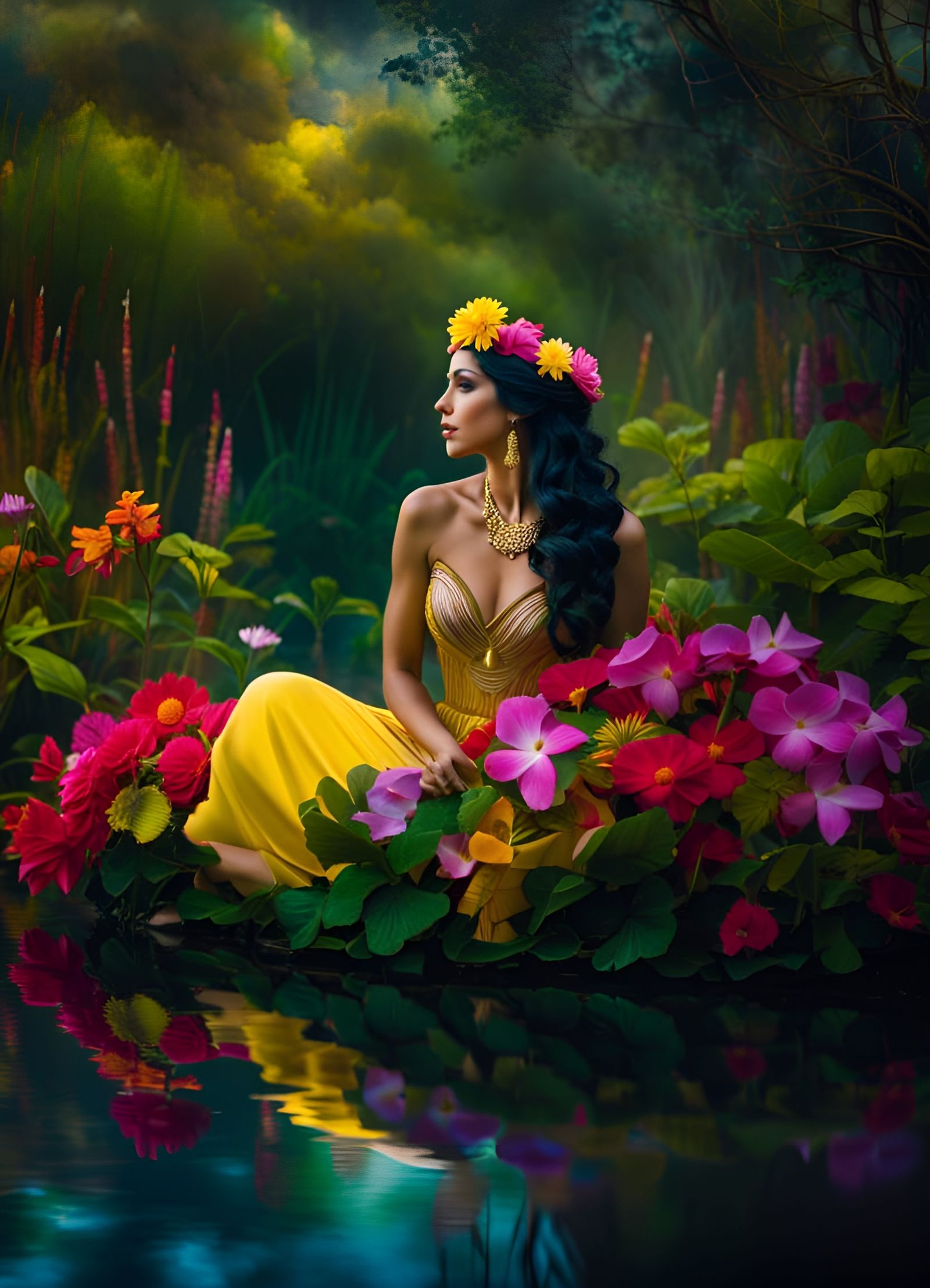 Antheia: Beautiful Greek Goddess of Flowers