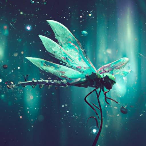 Stunning Dragonfly in Epic Cinematic Style