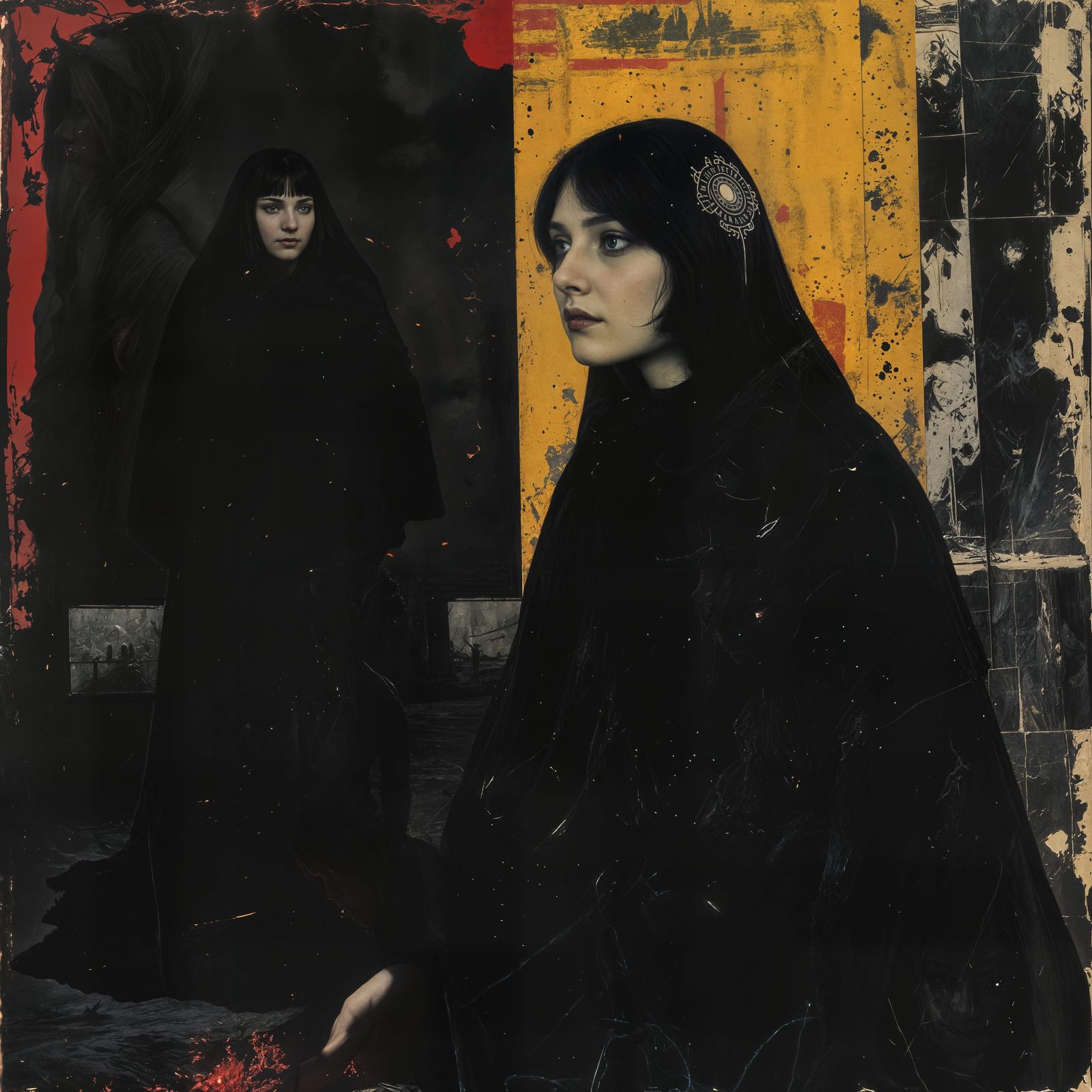 Ethereal Women Summoning a Dark Entity in a Cinematic Master...