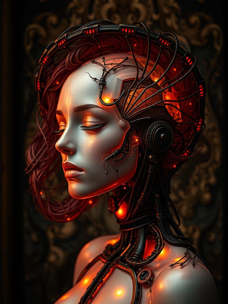 Automatron Audrey's Wirish Whirlington Hair Mirrored in Crazy Lace Agate Whirlingtons & Gray's