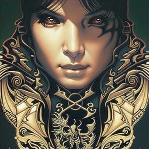 Fractal Soldier in Manga Art Style