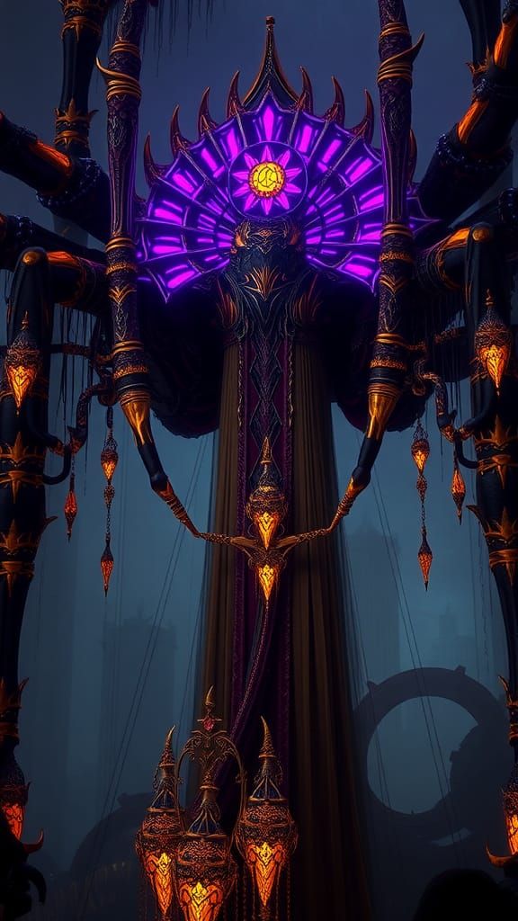 Spider Queen Dark Fantasy Concept Art