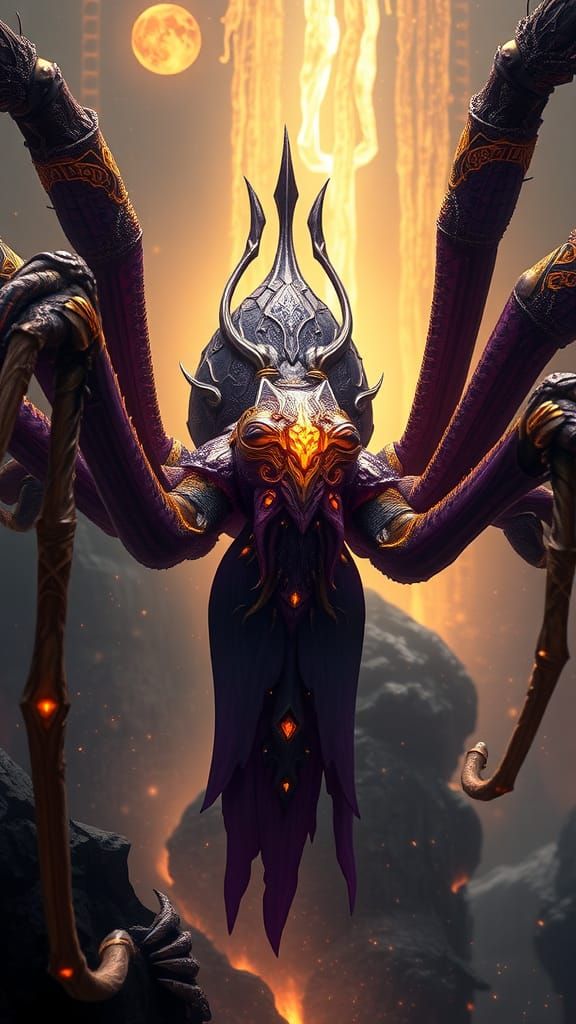 Spider Queen of Middle Earth: Dark Fantasy Art