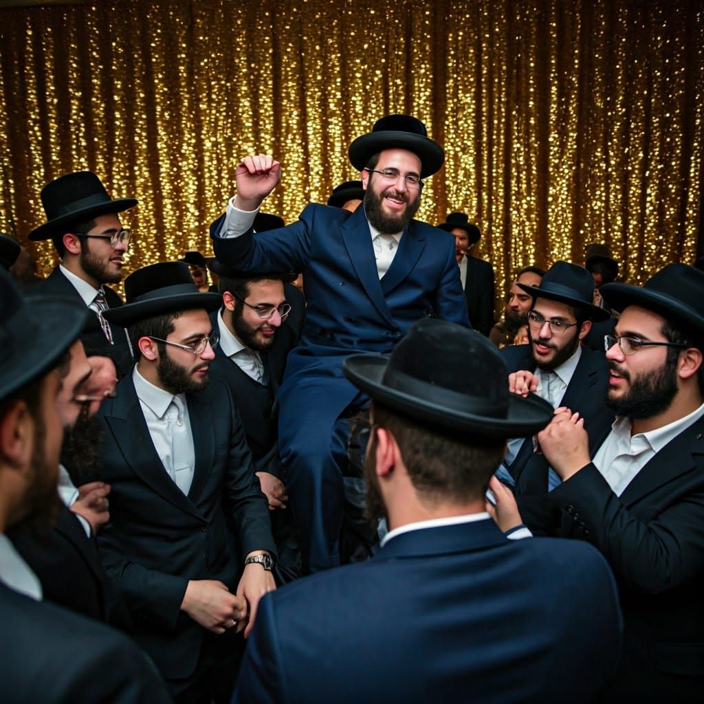 Hasidic Wedding Celebration in Jerusalem