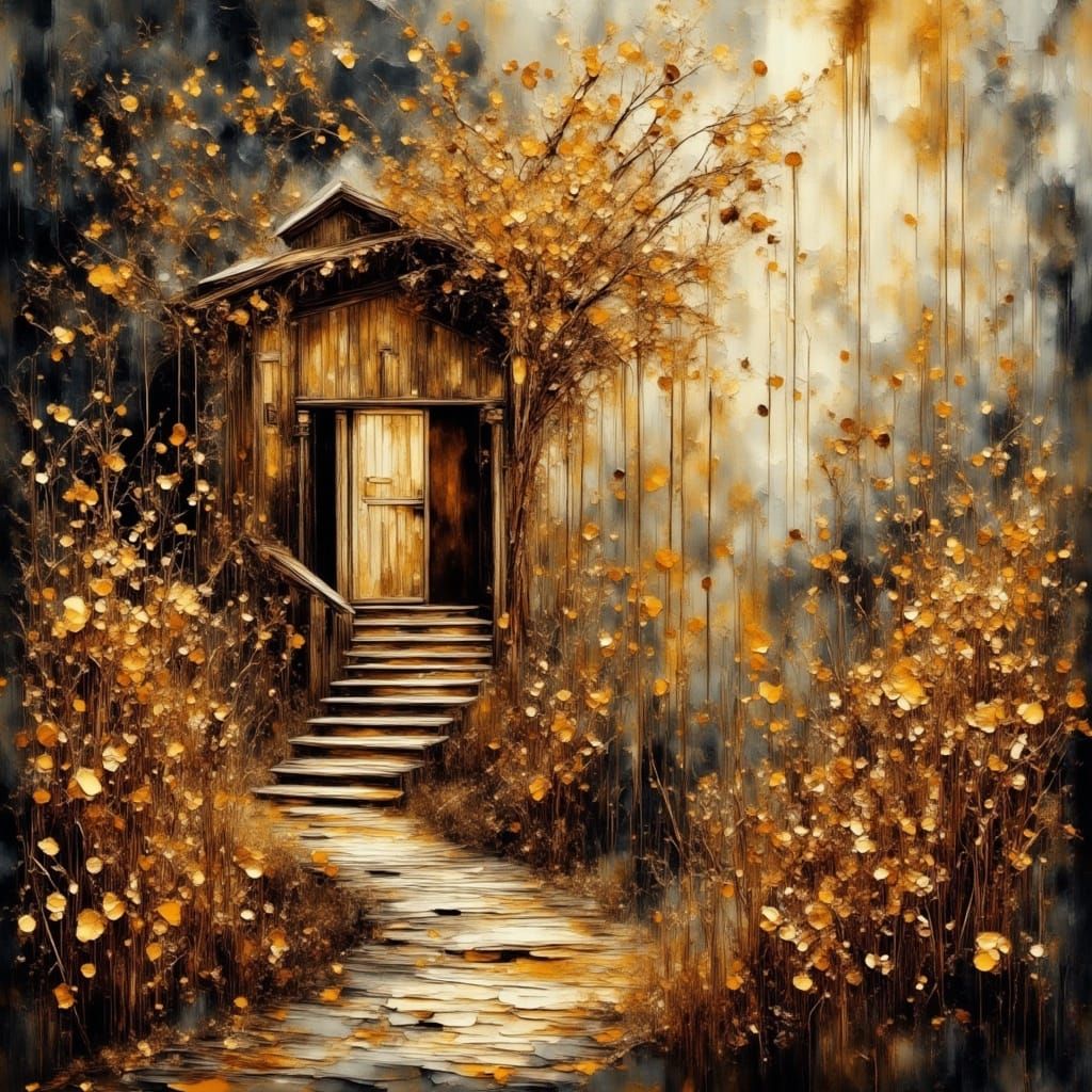 Sun-Drenched Cottage: A Digital Matte Painting of Nostalgic ...