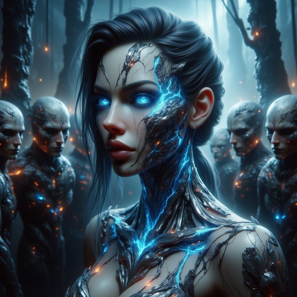 Cyborg Snow White in Dystopian Fairy Tale