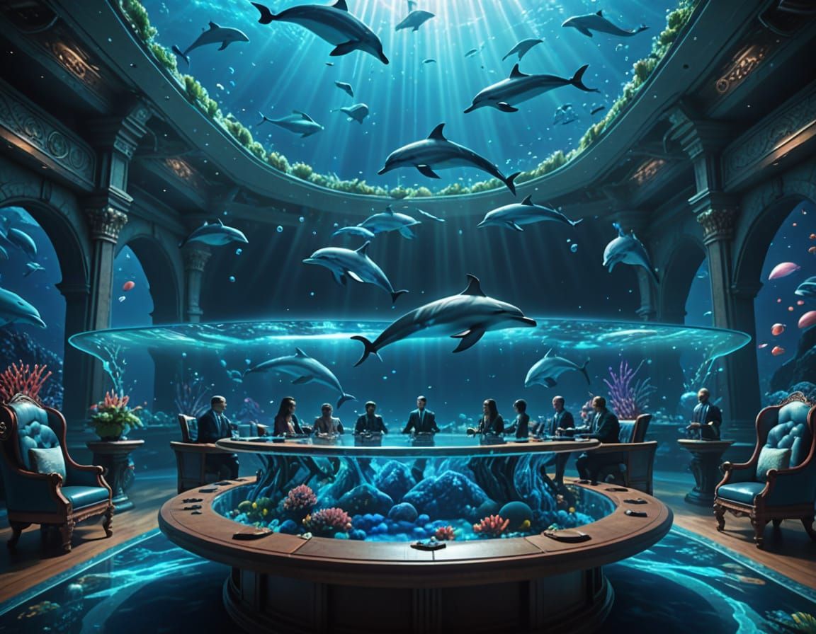 Dolphins Plot World Domination in Futuristic Council