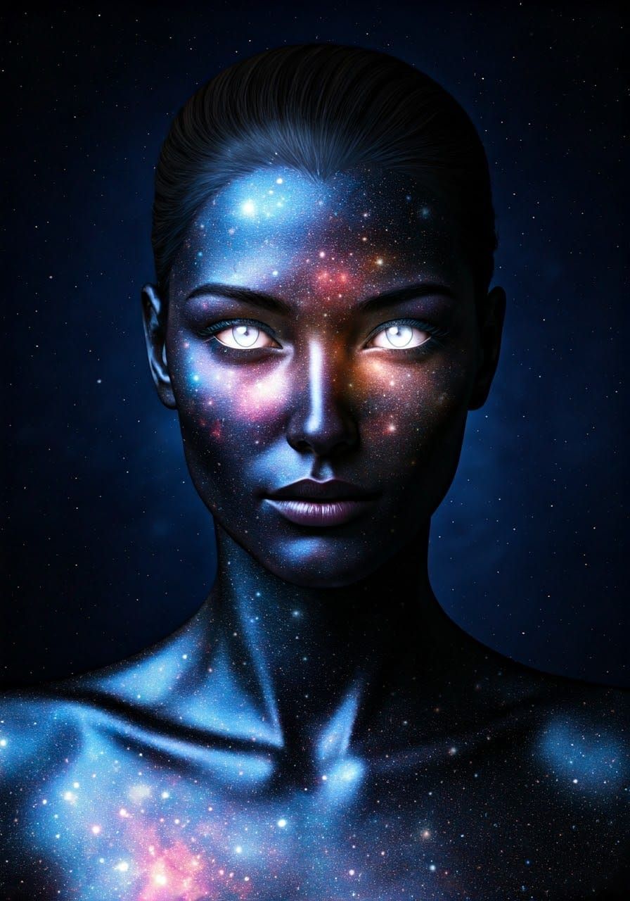 Stardust Goddess: A Cosmic Entity Portrait