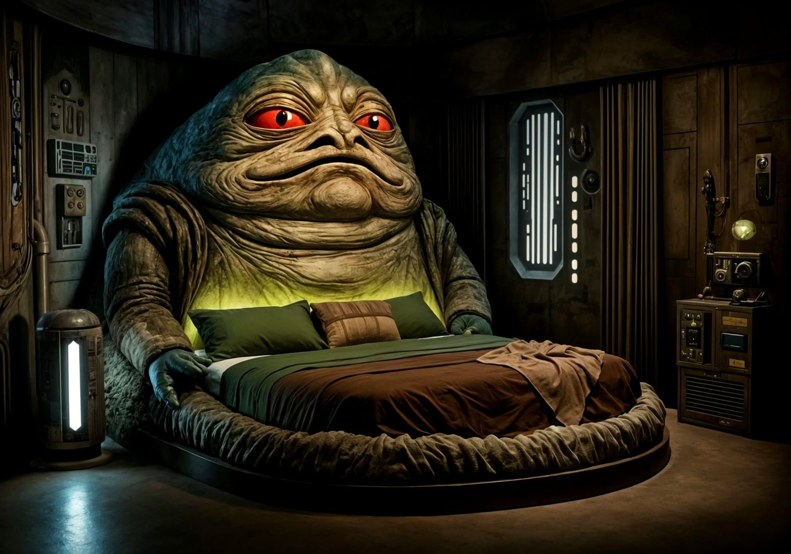 Star Wars Bedroom with Jabba the Hutt Bed