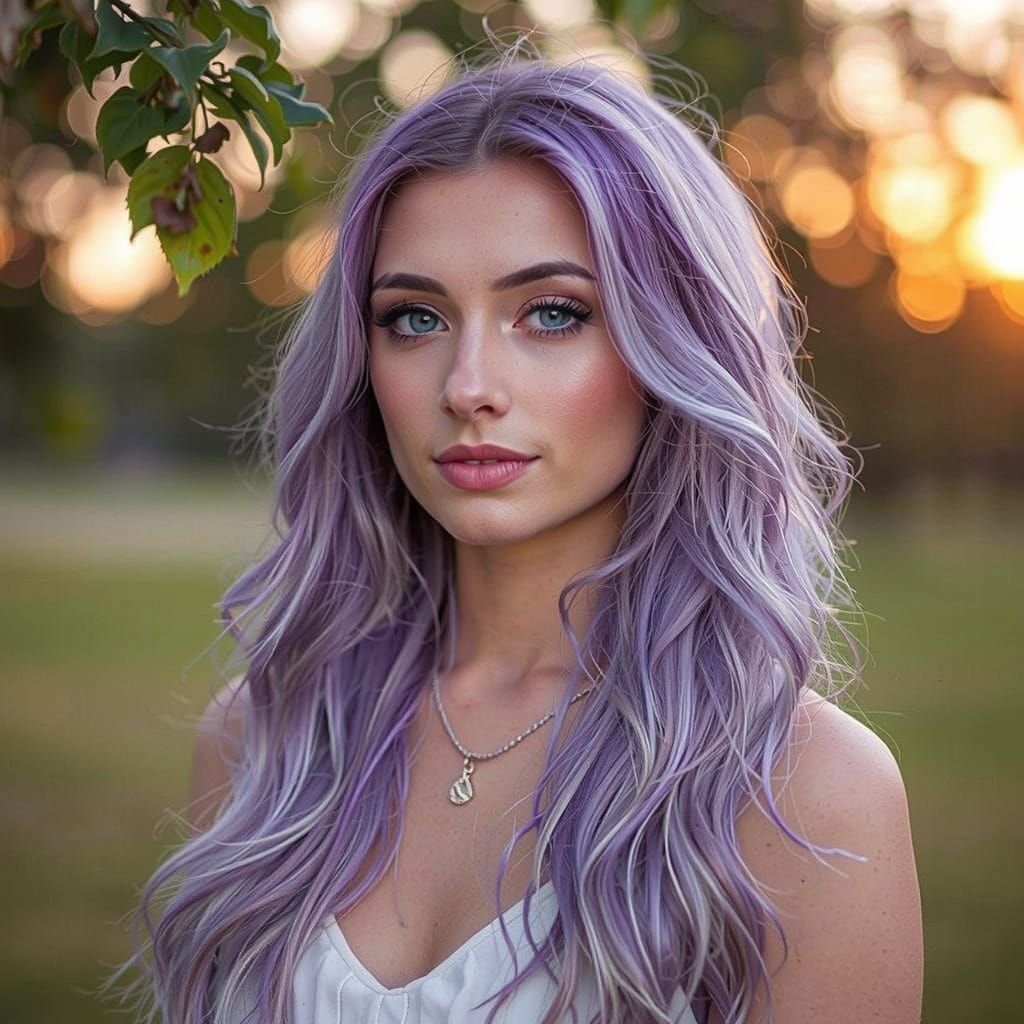 Lavender hair