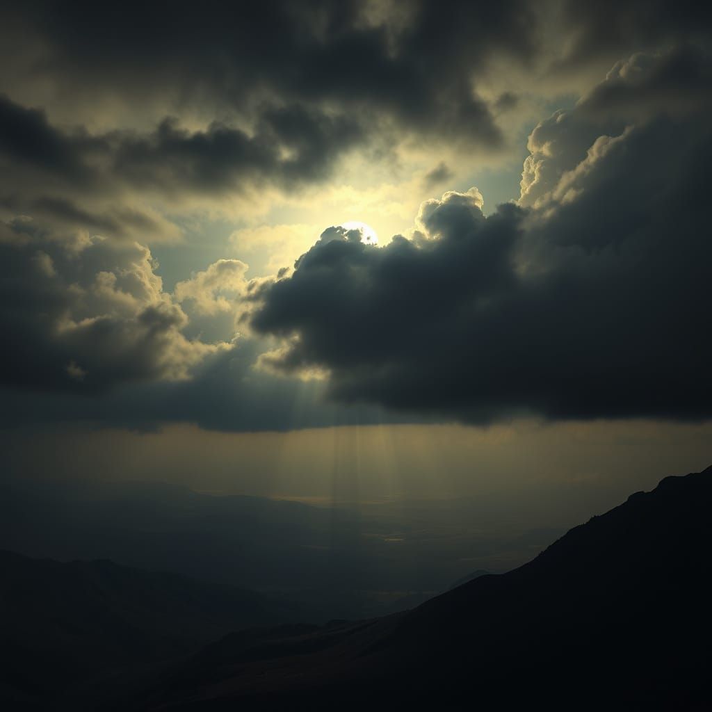 Epic Overcast Sky Dims Earth, Sun & Moon Hidden