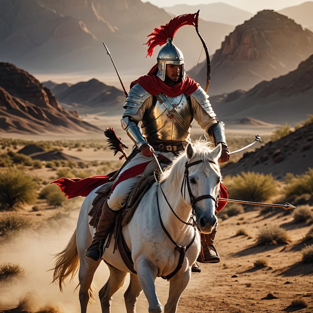 Epic Qizilbash Warrior in Majestic 18th-Century Persian Atti...