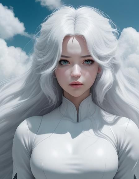 Comic Book Style: Cloud Girl