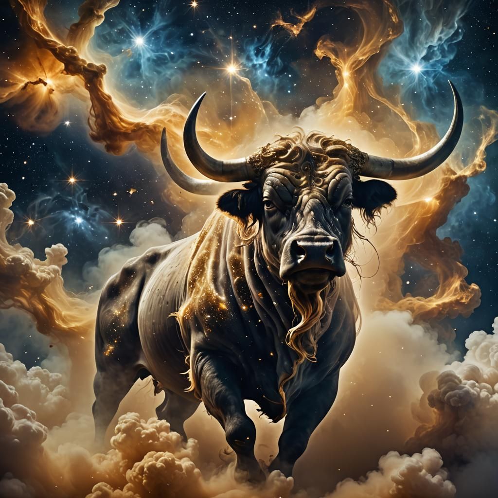 Nebula Bull: Baroque Surrealism Sci-Fi Art