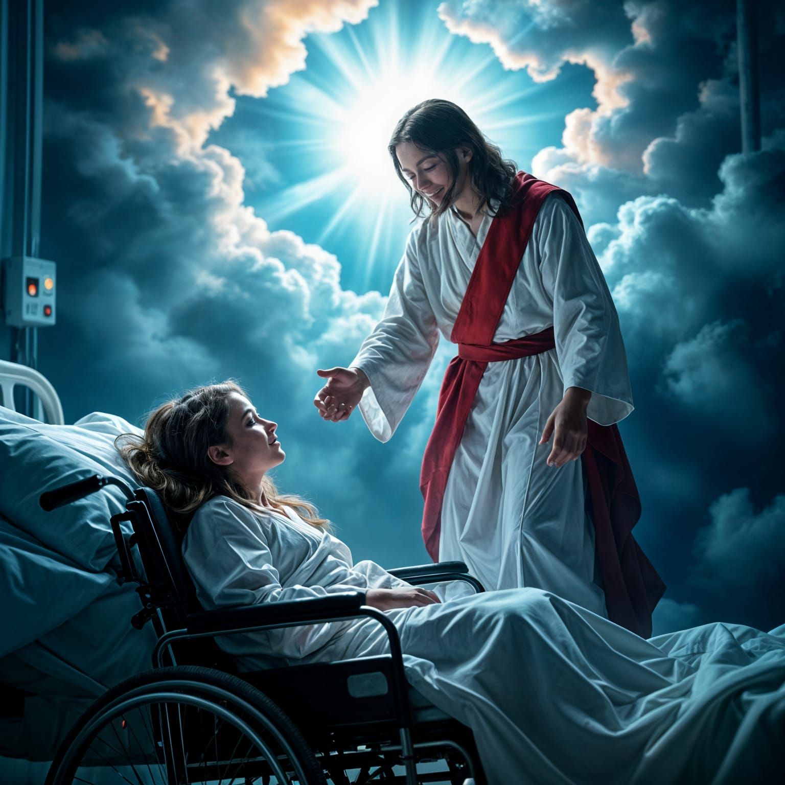 Girl's Spirit Ascends to Jesus in Hospital