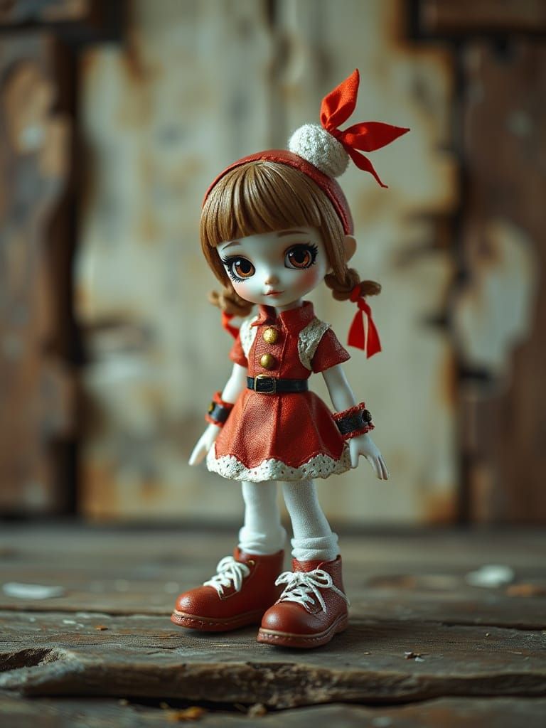 Steampunk Clay Doll in Cinema 4D Style