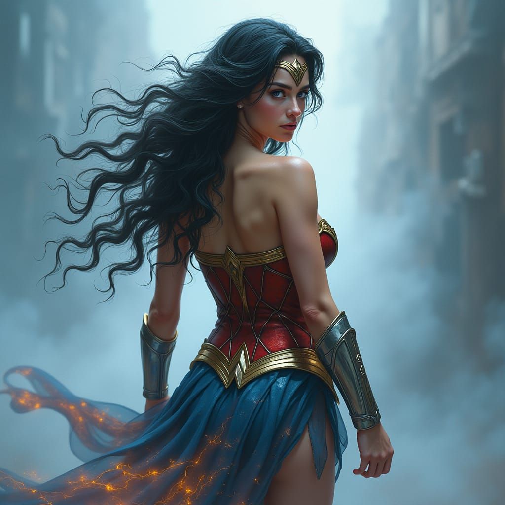 Ethereal Portrait of a Mystical Amazonian Goddess