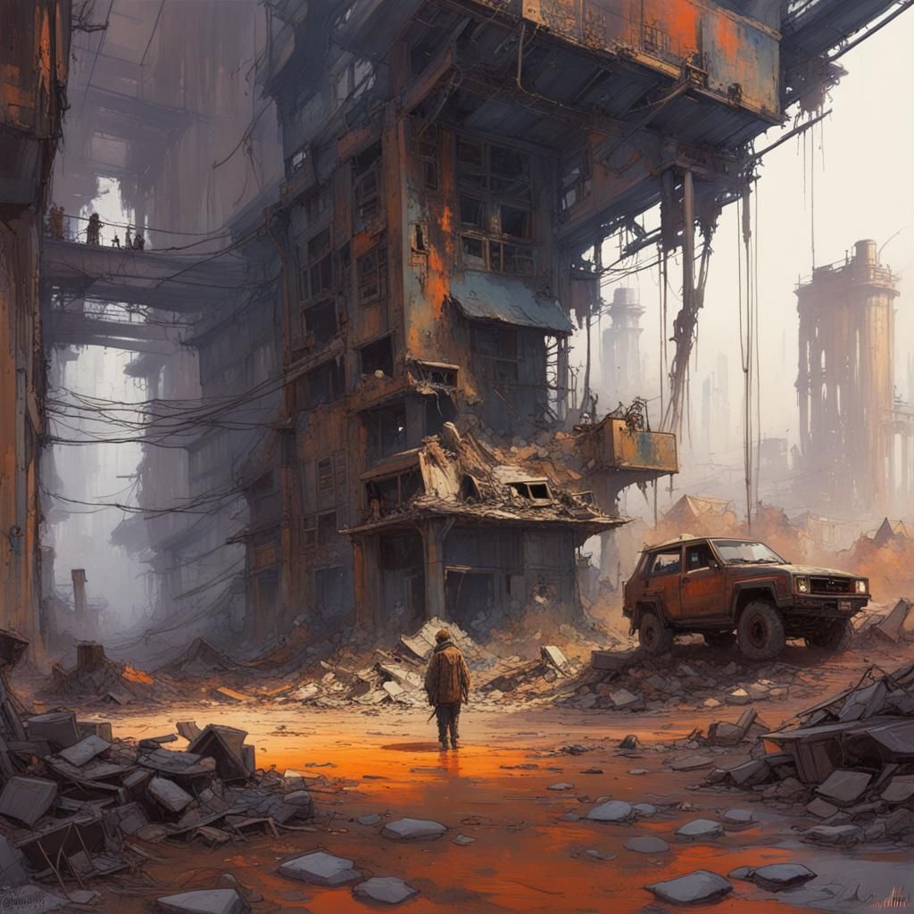 Post-Apocalyptic Wonderland in Analogous Colors
