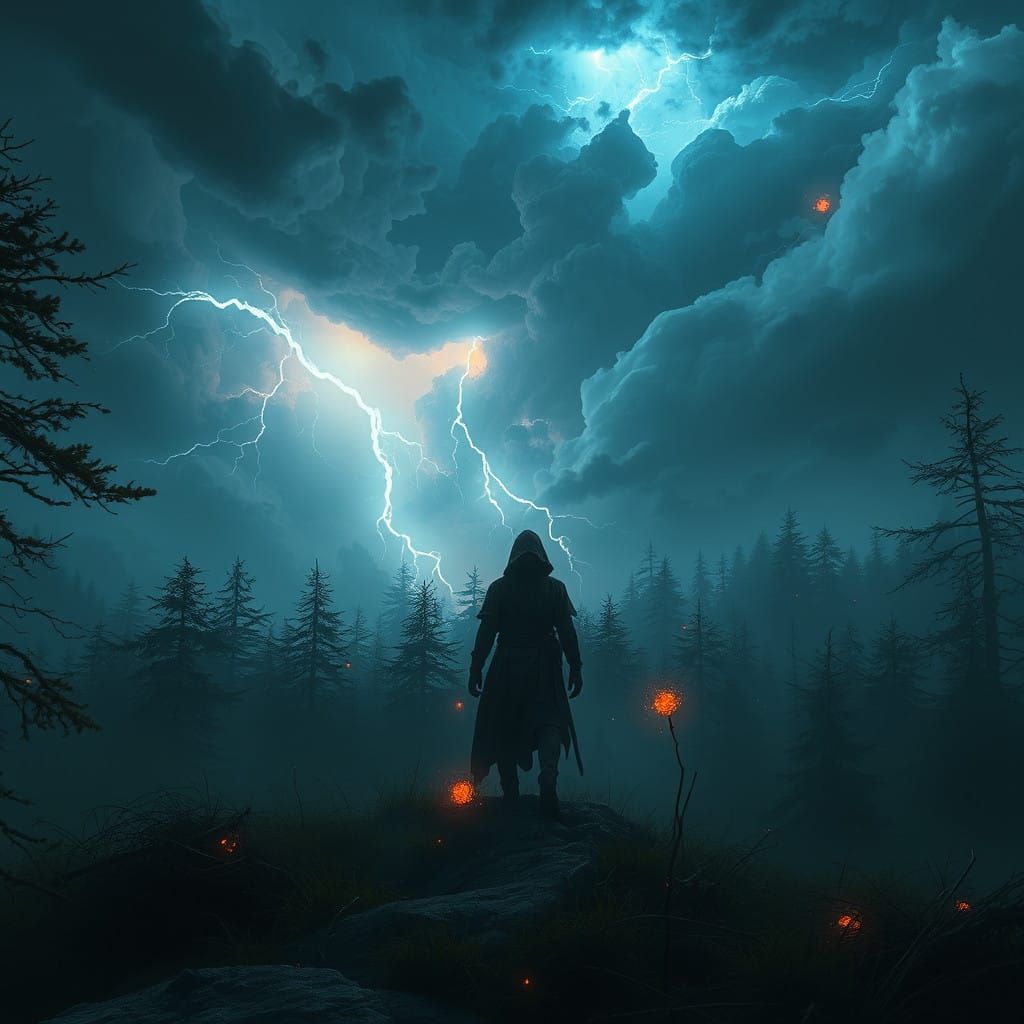 Fantasy Proverb Scene: He Who Sows the Wind