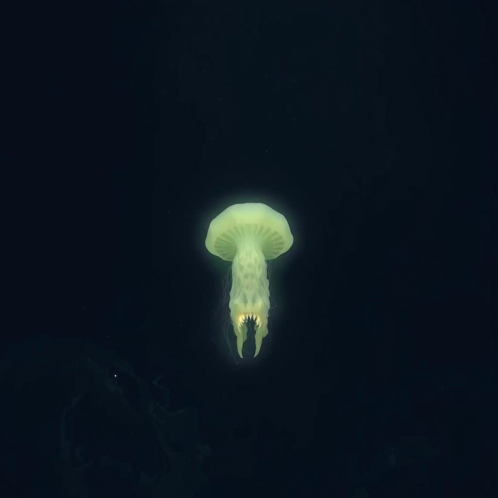 Lovecraftian Sea Monster Emerges from Dark Ocean Depths