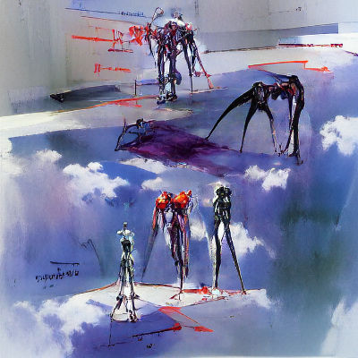 Evangelion Concept Art: Mecha and Dystopia