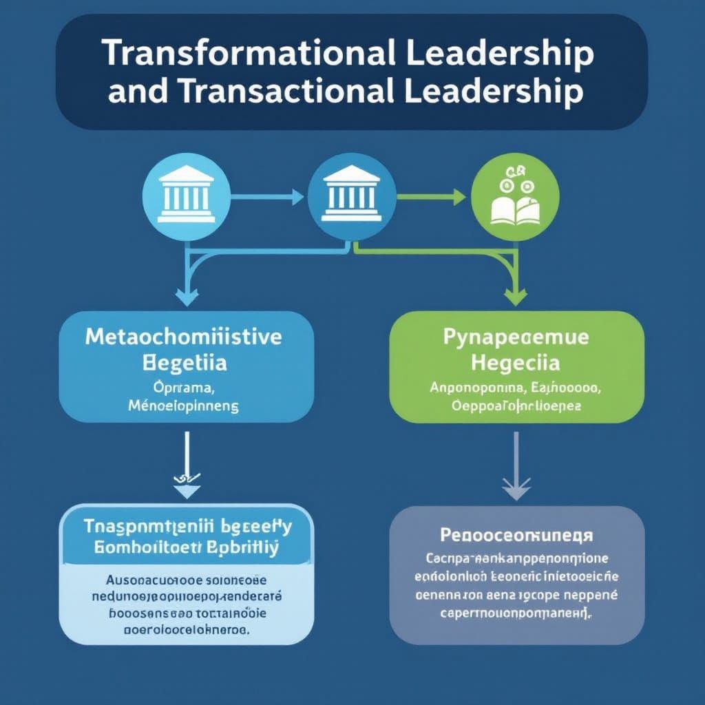 Leadership Concept Map: Transformational vs. Transactional
