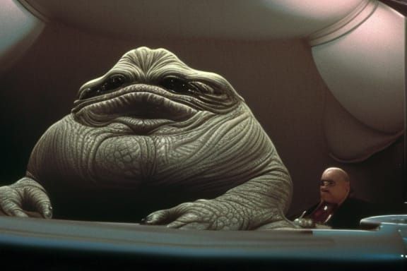 Jabba the Hutt in David Lynch Style