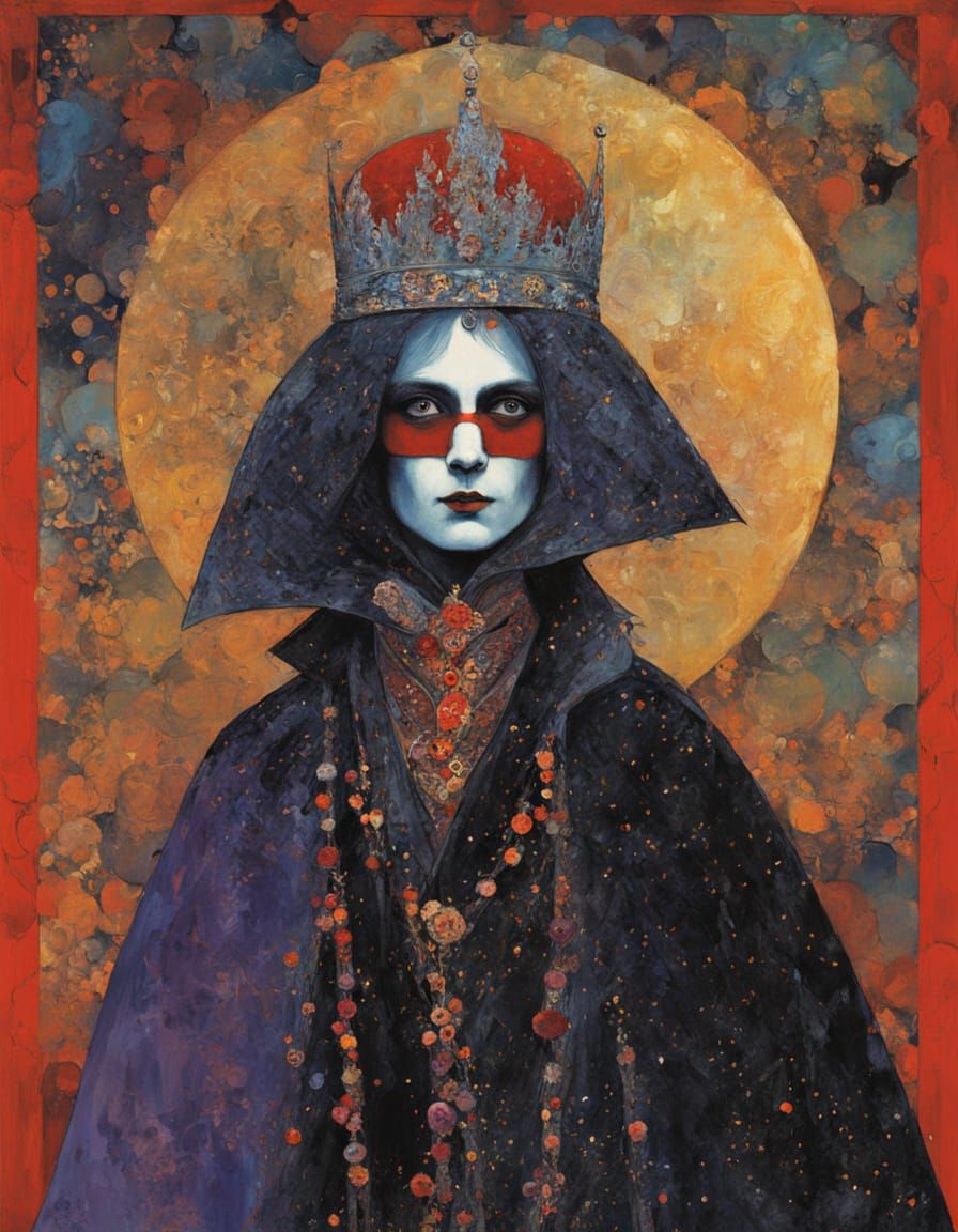 Ethereal Vampire King in Opulent Renaissance Style