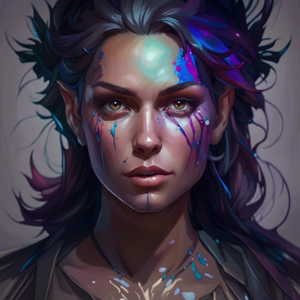 Detailed Portrait with Dynamic Lighting