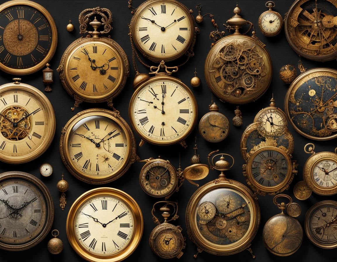 New Year Timepieces in Dark Fantasy Style