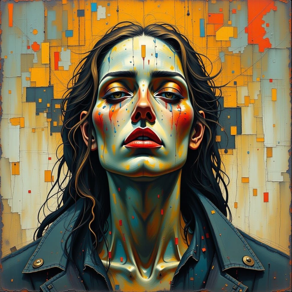 Abstract Digital Art Exploring Self-Deception