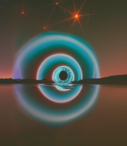 Hourglass Planet Illuminates the Universe in Electric Style