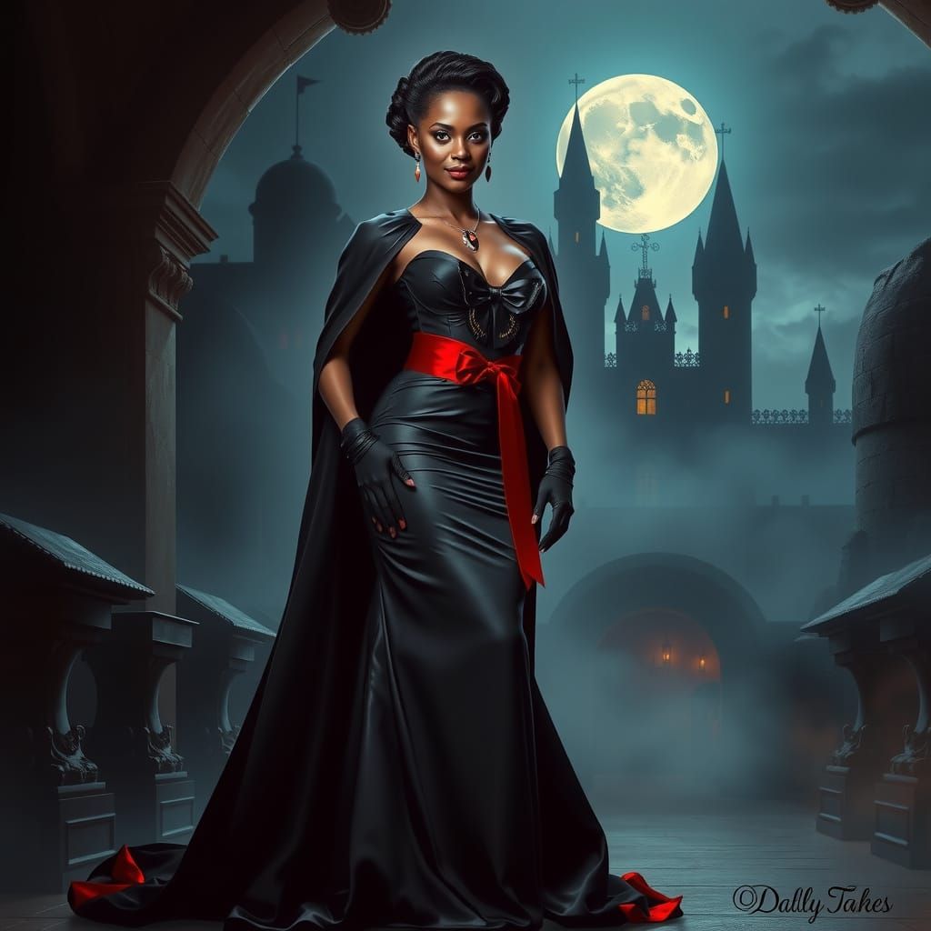 Dark Royalty in Black Tie Elegance