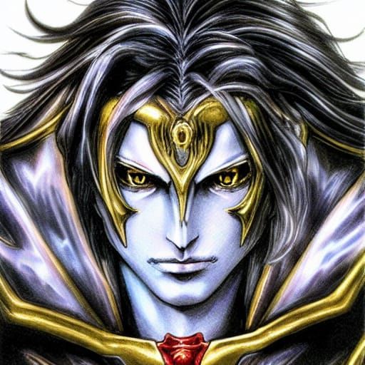 Alucard in Golden Armor: 3D Animation