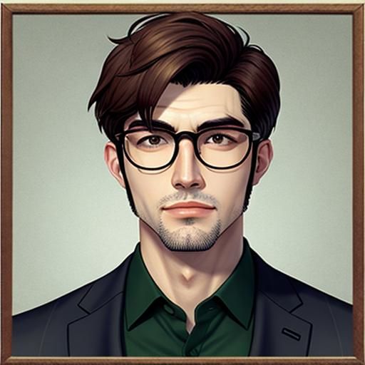 A quiet boy with thick glasses