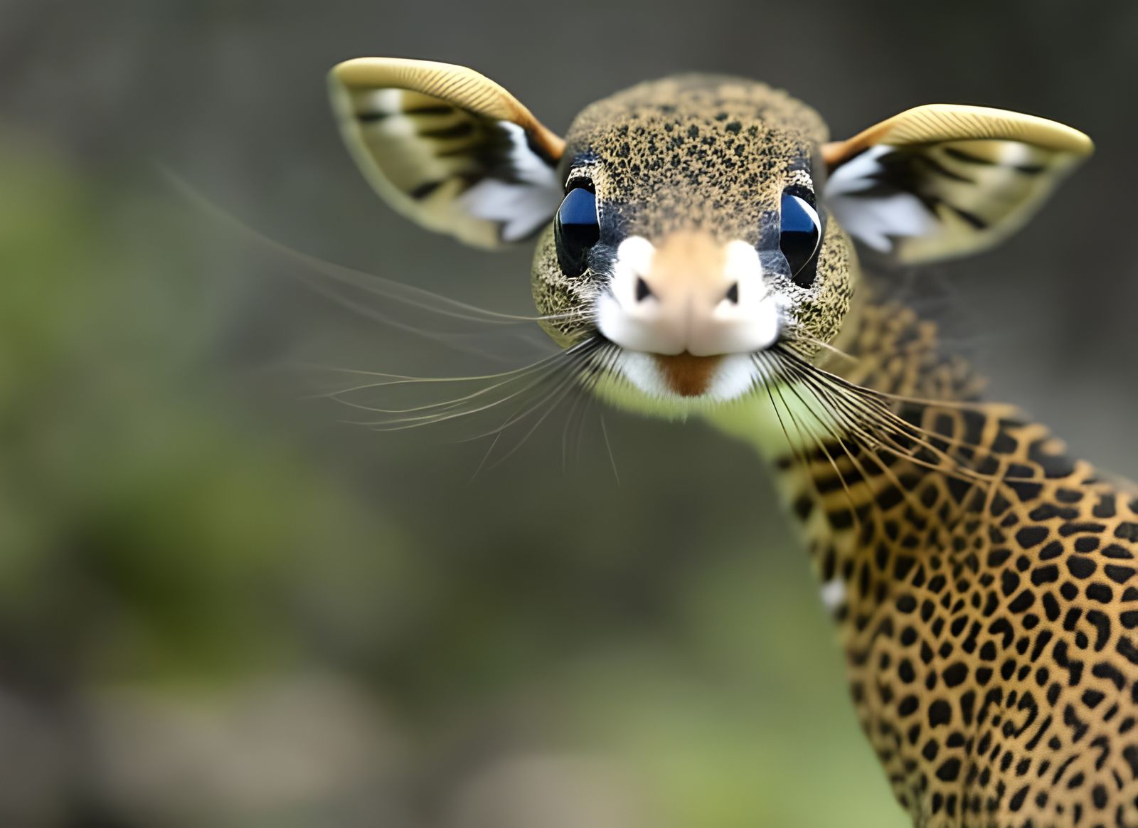 Surreal Restaurant Scene with Bizarre Creatures
