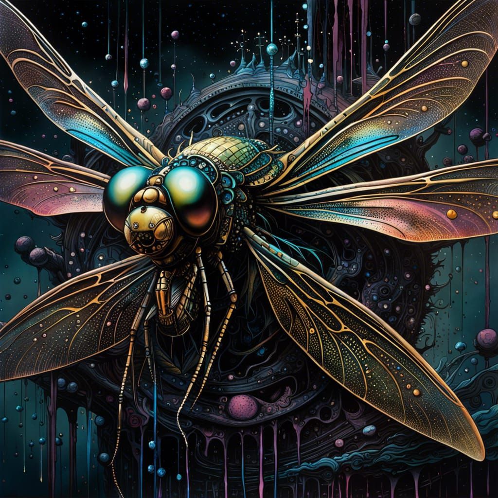 Galactic cosmic acid dragonfly
