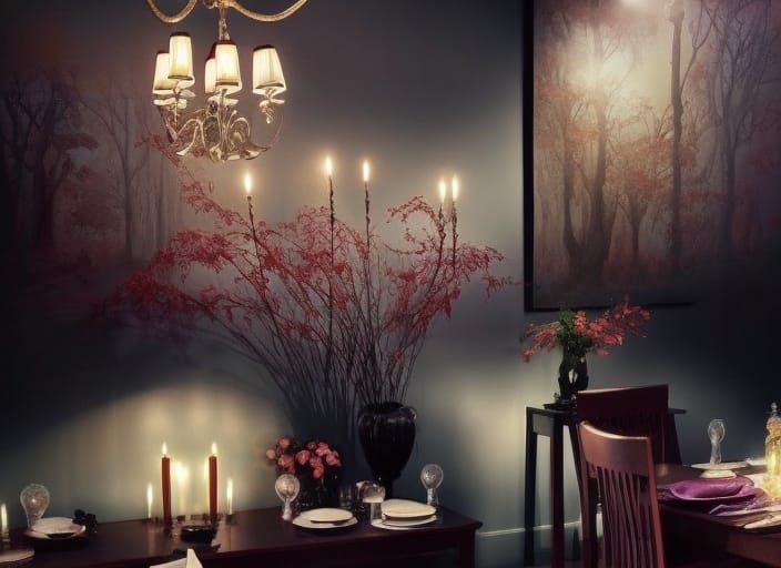Beautiful and Mysterious Dining Room