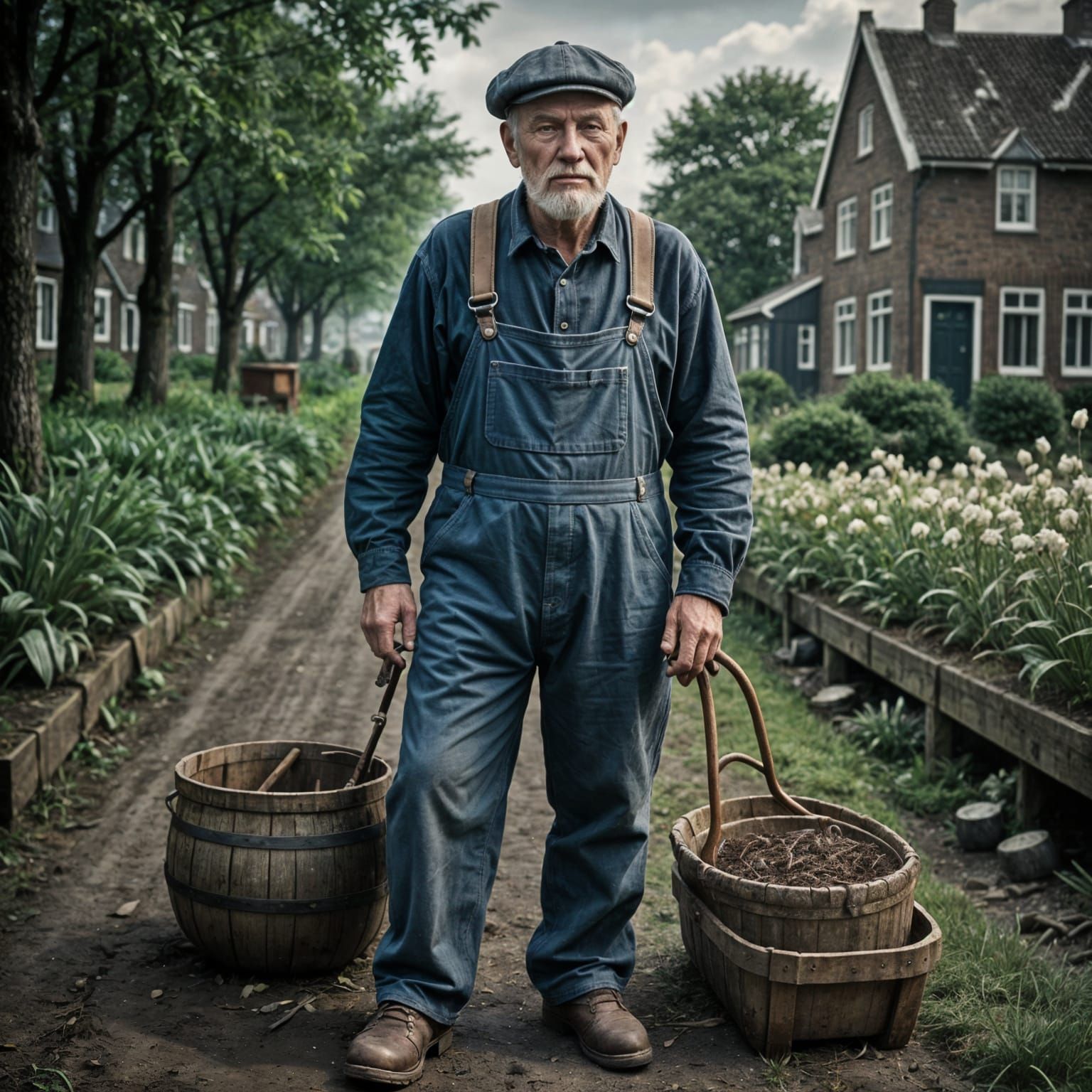 Old Dutch Farmer in Hyperrealistic 64MP HDR